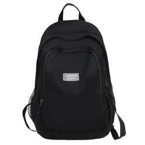 Big Student Backpack Letter Rucksack Girls School Bag High Capacity Women Backpa