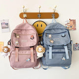 Waterproof Nylon Women Backpack Japanese Students Schoolbag