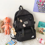 Waterproof Nylon Women Backpack Japanese Students Schoolbag