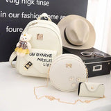 Small Fresh Backpack for Women Girls Schoolbag Campus Students