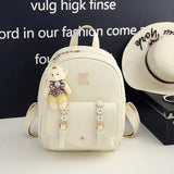 Women's Leather Backpack Female Children's Travel Backpack