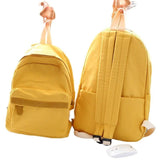 Purple Waterproof Backpack Women Large-capacity School Bag