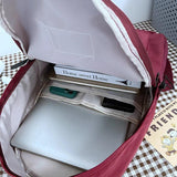 Nylon Backpack Women School Backpack Teen Girl School Bags Female