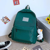 Nylon Backpack Women School Backpack Teen Girl School Bags Female