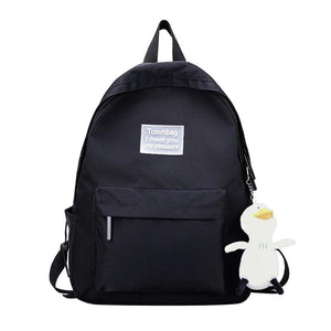 Nylon Backpack Women School Backpack Teen Girl School Bags Female