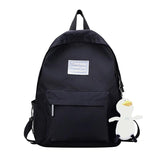 Nylon Backpack Women School Backpack Teen Girl School Bags Female