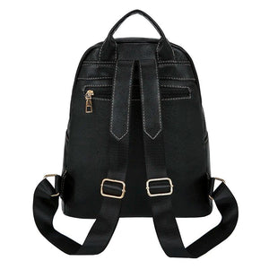 Soft Leather Backpacks Vintage Female Shoulder Bags Sac a Dos Casual Travel