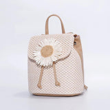 Woven Straw Women Shoulder Backpack Bag Female Holiday Schoolbag Handbags