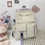 Nylon Waterproof Anti-theft School Backpack for Girls