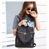 Waterproof Women Backpack Multi-function Lady Bagpacks Gray