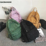 Canvas Backpack Women Vintage School Laptop Bagpack