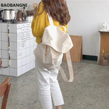 Unisex Canvas Backpack Street Rucksack Japanese Style Bag