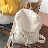 Unisex Canvas Backpack Street Rucksack Japanese Style Bag