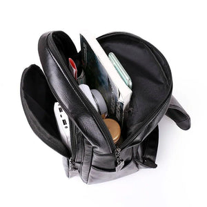 Girls School Bags Studded Leather Small Travel Backpack