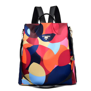 Anti-Theft Women Backpack Oxford Cloth Shoulder Bag for Teenagers Large Capacity