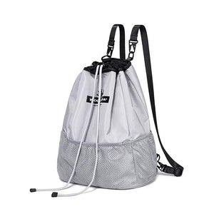 Waterproof Nylon Backpack Drawstring Bucket Bag for Women