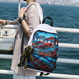 Graffiti Women Backpack Unisex School College Student Schoolbag Teenager Girls