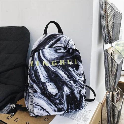 Graffiti Women Backpack Unisex School College Student Schoolbag Teenager Girls