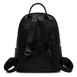 Women's Casual Leather Backpack for School Girls