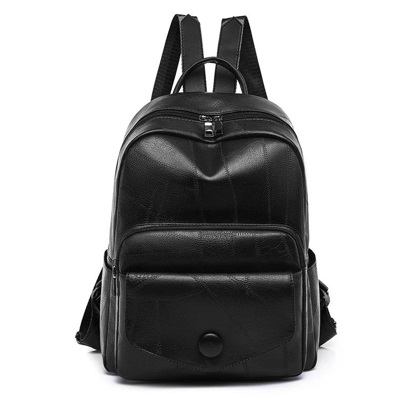 Women's Casual Leather Backpack for School Girls
