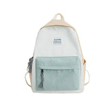 Ladies Contrast Preppy Style Backpack for Teenage Girl