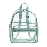 Clear PVC Backpack Transparent School Bags Men Women Shoulder Handbags Rucksack