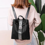 Sequin Backpack Women Oxford Cloth Travel Shoulder Bag School Bags