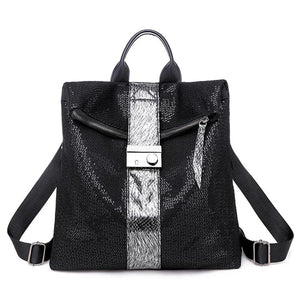 Sequin Backpack Women Oxford Cloth Travel Shoulder Bag School Bags