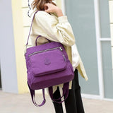 Waterproof Nylon Backpack for Girls Large Capacity Casual Bookbag