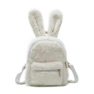 Winter Plush Backpack for Girls Pink