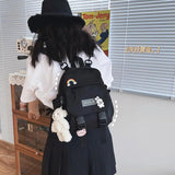 Small Women's Backpack Waterproof Nylon Japanese Casual Young G