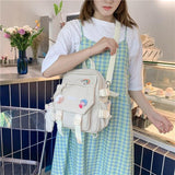 Women Nylon Backpack Convertible Daypack Small Shoulder Bag