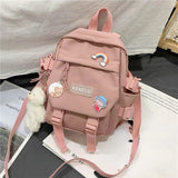 Women Nylon Backpack Convertible Daypack Small Shoulder Bag