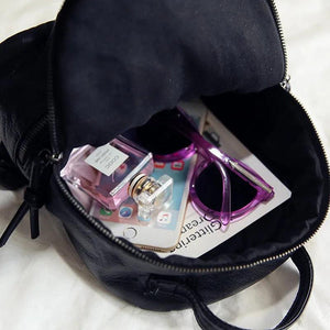 Soft Washed Leather Women Backpacks Small Backpacks for Teenage Girls Schoolbag