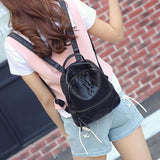 Soft Washed Leather Women Backpacks Small Backpacks for Teenage Girls Schoolbag