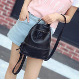 Soft Washed Leather Women Backpacks Small Backpacks for Teenage Girls Schoolbag