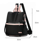 Anti-theft Backpack Women Large Capacity High Waterproof Oxford