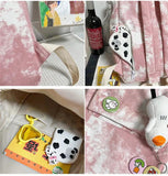 DIGERUI Harajuku Gradient Women's Backpack Large Capacity Student School Bag