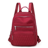 Women Travel Backpack Girls Schoolbag Soft Fabric Multi-pockets Backpack