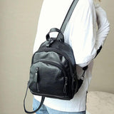 Waterproof Leather Women Backpack High Anti-theft Ladies Large Capacity