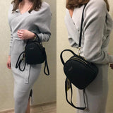 Leather Mini Backpack Wallet Ladies Handbag Shoulder Bag