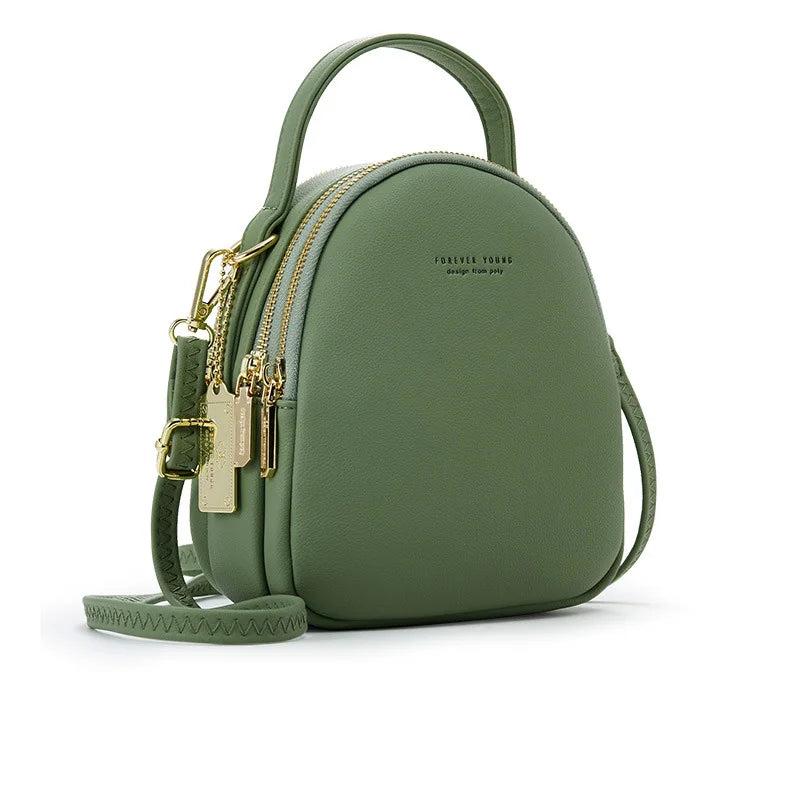 Leather Mini Backpack Wallet Ladies Handbag Shoulder Bag