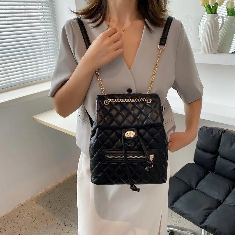 Vintage Nylon Anti-theft Women's Backpack