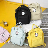 Nylon School Bags for Teenage Girls Women School Laptop Backpacks