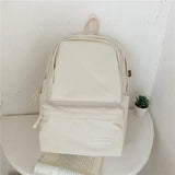 Candy Double Zipper Women Backpack High Waterproof Nylon School Bag