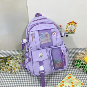 Women Travel Backpack Female Multi-Pocket College Waterproof School Bags