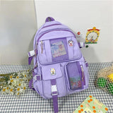 Women Travel Backpack Female Multi-Pocket College Waterproof School Bags
