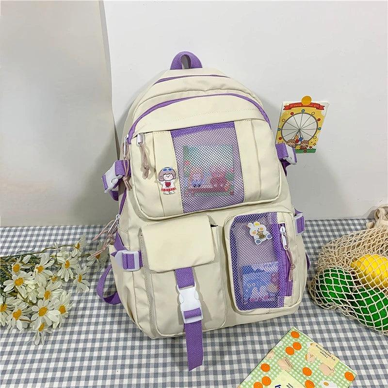 Women Travel Backpack Female Multi-Pocket College Waterproof School Bags