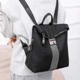 High Capacity Leather Backpack for Girls Travel Bagpack