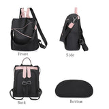 Nylon Women Backpack Bagpack Shoulder Back Bag Preppy Style Backpacks for Girls